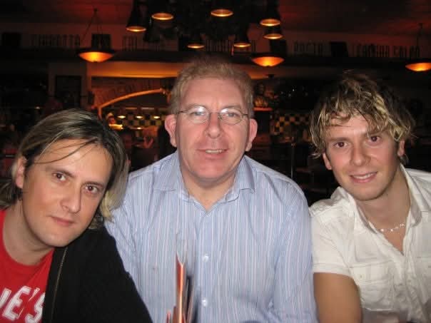 Bernard Atkins with Stephen and Andrew Baggaley